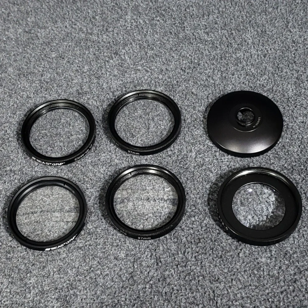 Beastgrip Lens Filter Set 37mm Close-up +1 +2 +4 +10 Macro‎ +12.5 M-Series Phone